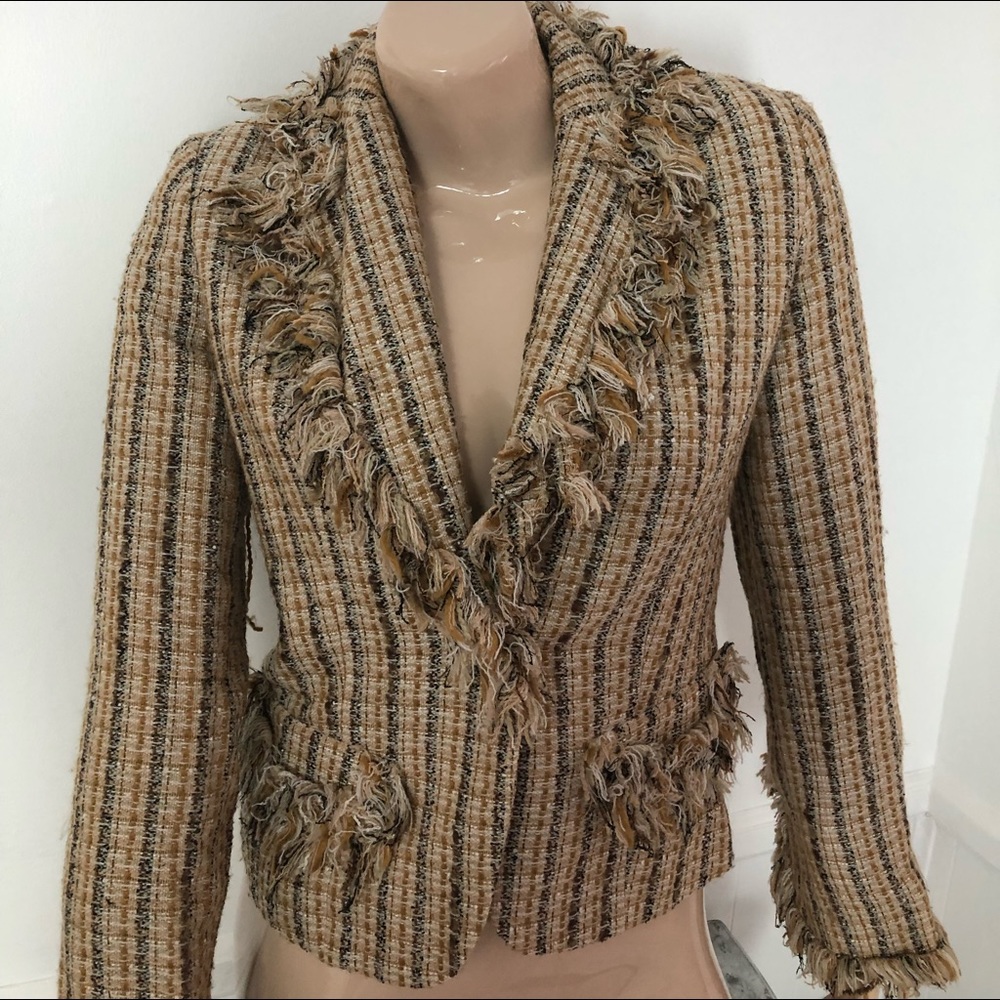 Chanel like classic woven blazer.